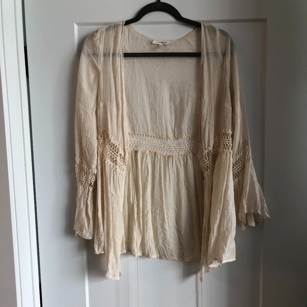 Light-Weight Cream Shawl